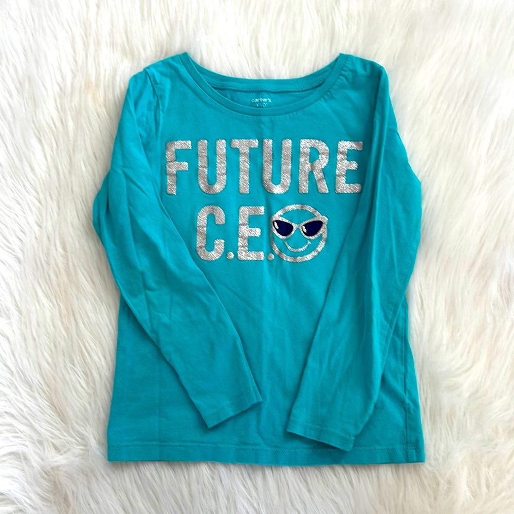 Carter’s Girls 8 Blue Long Sleeved Shirt